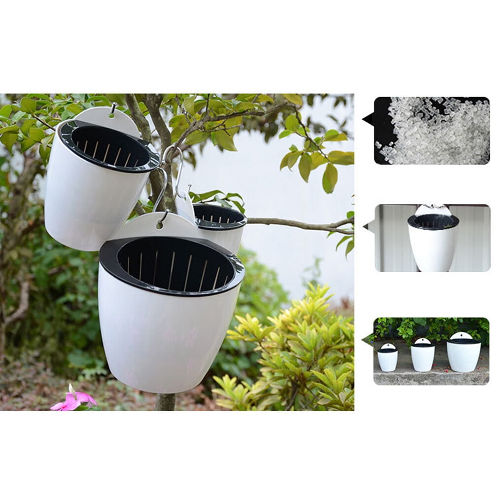 DECORNIJIA 3Pcs Hanging Flower Planter With Cotton Rope For Indoor And Garden Use