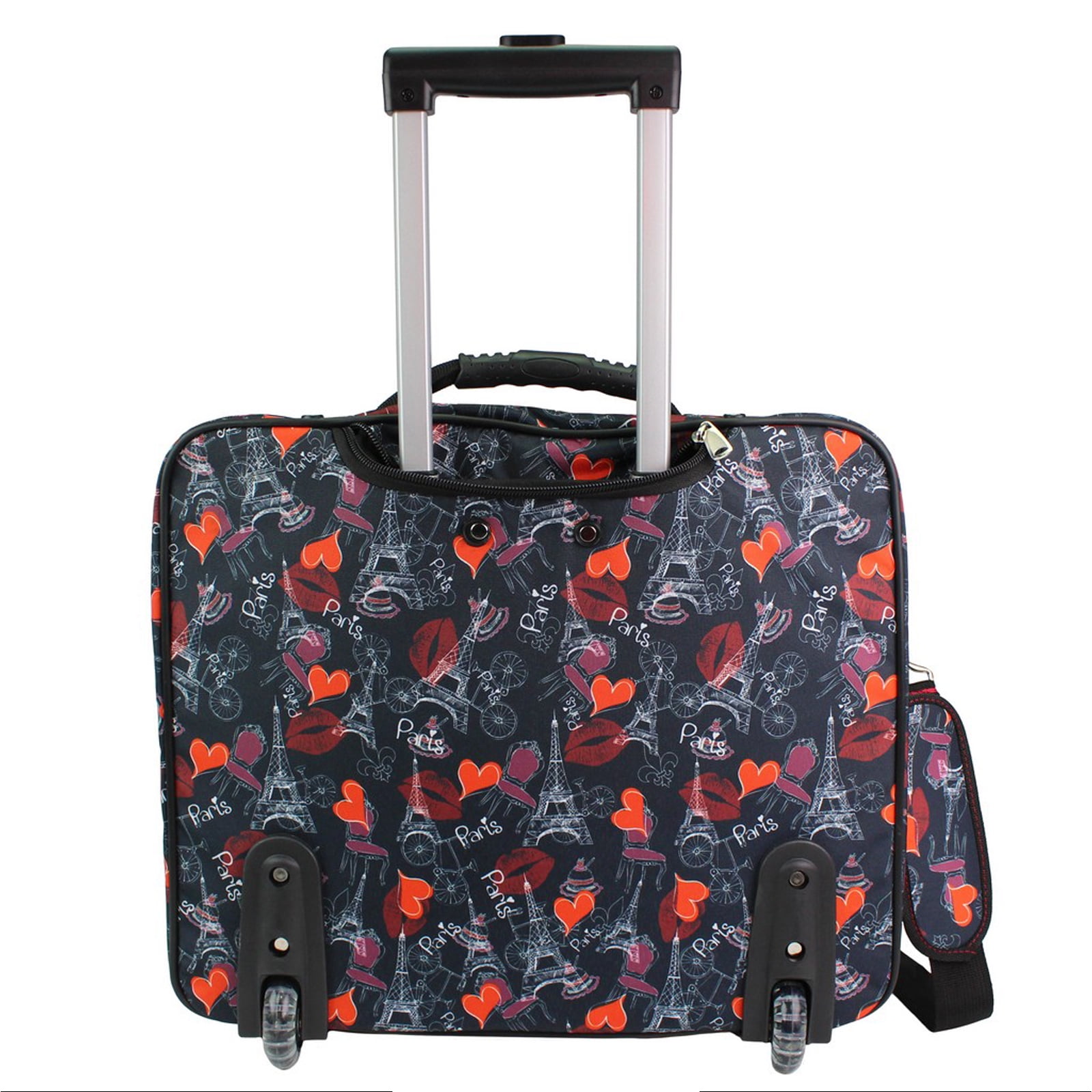 World Traveler Rolling 17-inch Laptop Case - Paris Black