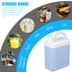 thumbnail image 4 of FELTECHELECTR 2 jarras de agua de plástico con tapa, recipientes reutilizables para almacenar, recipientes vacíos, jarras de plástico, jarras de leche para leche, zumos y tés., 4 of 7