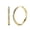 Gold, variant on Hoop 1 Ct Cubic Zirconia Copper Earrings for Women 2 Piece Set Latch Back Closure