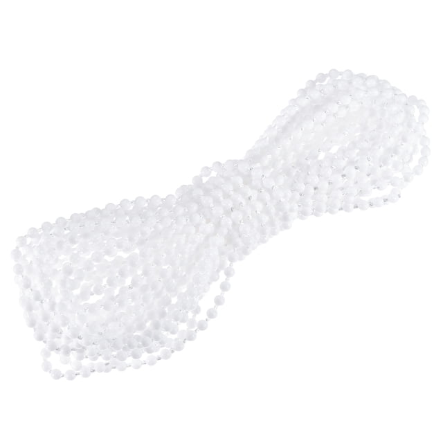 Unique Bargains Chaîne Perlée de 10 Yards pour Stores à Rouleau, Cordon pour Pièces de Réparation de Fenêtre, Blanc