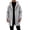 Gray, variant on cocolona Mens Fleece Lined Hoodies Full Zip Long Sleeve Oversized Tunic Hooded Sweatshirts Winter Thick Warm Coats
