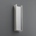 thumbnail image 2 of 12 Inch 10.1W 120V 1 Led Wall Sconce-Polished Nickel Finish-Matte White Shade Color Oxygen Lighting 3-545-20, 2 of 3