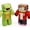 JJ & Mikey,2PCS, variant on JJ & Mikey Plush, 10inch Game JJ & Mikey Character Stuffed Animals, Collectible Toys for JJ & Mikey Fans, Perfect Birthday Christmas Halloween Gifts & Decorations(JJ)