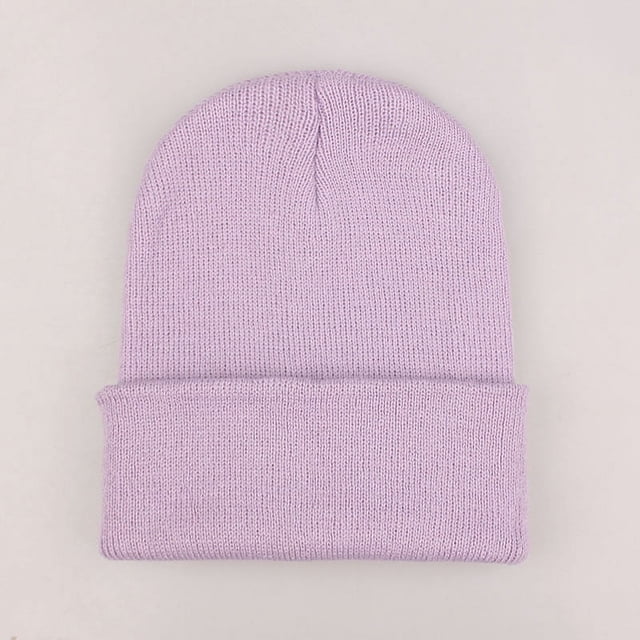 Gorro fluorescente, gorro de lana acrílica, para parejas, gorro de punto de otoño e invierno europeo y americano, gorro de color caramelo