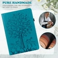 thumbnail image 4 of SaniMore Wallet Case for Amazon Fire Max 11 11.0" 2023, PU Leather Case Embossed Tree Shockproof TPU Shell Card Slots Pen Holder Hand Rope Anti-slip Strip Kickstand Case, Blue, 4 of 9