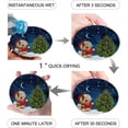 thumbnail image 2 of FMSHPON Merry Christmas Xmas Tree Santa Winter Christmas Set of 8 Round Coaster for Drinks, Absorbent Ceramic Stone Coasters Cup Mat with Cork Base for Home Kitchen Room Coffee Table Bar Decor, 2 of 5