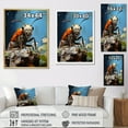 thumbnail image 4 of Designart "Concrete Ant Urban Explorer I" Animals Ant Picture Framed Wall Art Living Room, 4 of 5