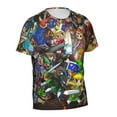 thumbnail image 3 of The Legend of Zelda T Shirt 3D Printed Crewneck Graphic Short Sleeve Tees for Mens, 3 of 5
