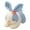 Blue, variant on Green 7.9 Inch Soft Plush Easter Bunny Doll With Flower Cute Stuffed Animal Toy For Kids Cuddling Spring Decor
