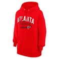 thumbnail image 2 of Women's G-III 4Her by Carl Banks  Red Atlanta Falcons Filigree Logo Pullover Hoodie, 2 of 3