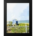 thumbnail image 2 of James, Nola 15x18 Black Modern Framed Museum Art Print Titled - Watercolor Coastal Cottage, 2 of 5