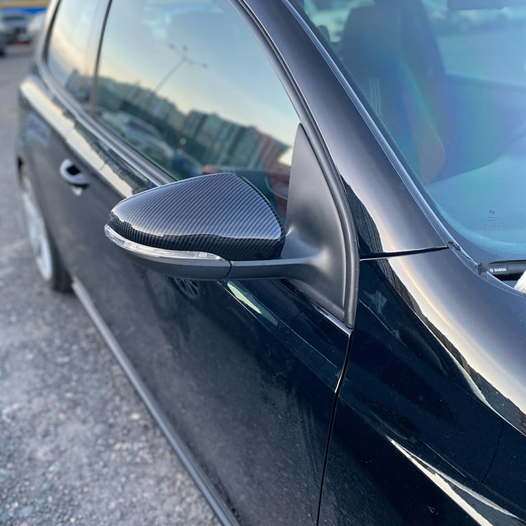Paire avant Miroir Wing Case Cover Cap Noir pour VW Volkswagen Golf MK7  Golf Variant E