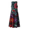 thumbnail image 5 of Noric Women's Printed Boho Floral Maxi Dress Sleeveless V-Neck Cami Style Casual Summer & Beach Wear Maxi Dress, 5 of 8