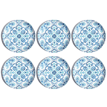 Abode Homewares by TarHong Palazzo Mosaic, Salad Plate , 8.5" , Set of 6