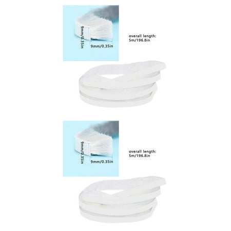 

2Pcs Window Door Sealing Tape Self-Adhesive Door Window Windproof Soundproof Sealing Strip 9Mmx5Mmx5M