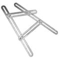 thumbnail image 3 of Regla de medición multiángulo de cuatro lados, regla de escala de plantilla multiángulo plegable de cuatro lados de acero inoxidable Reglas de cuatro lados Rendimiento de primera categoría, 3 of 12