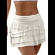 thumbnail image 3 of Faldas Vaporosas para Mujer, Faldas Pantalón con Volantes y Lazo, Minifaldas de Cintura Alta para Adolescentes, Faldas Pantalón de Tenis para Verano XL, 3 of 8