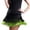 Green, variant on Women's Tennis Skirts Summer Skirt Women's Performance Tassel Cha Cha Half Skirt for Square Dance Practice Stage Black L