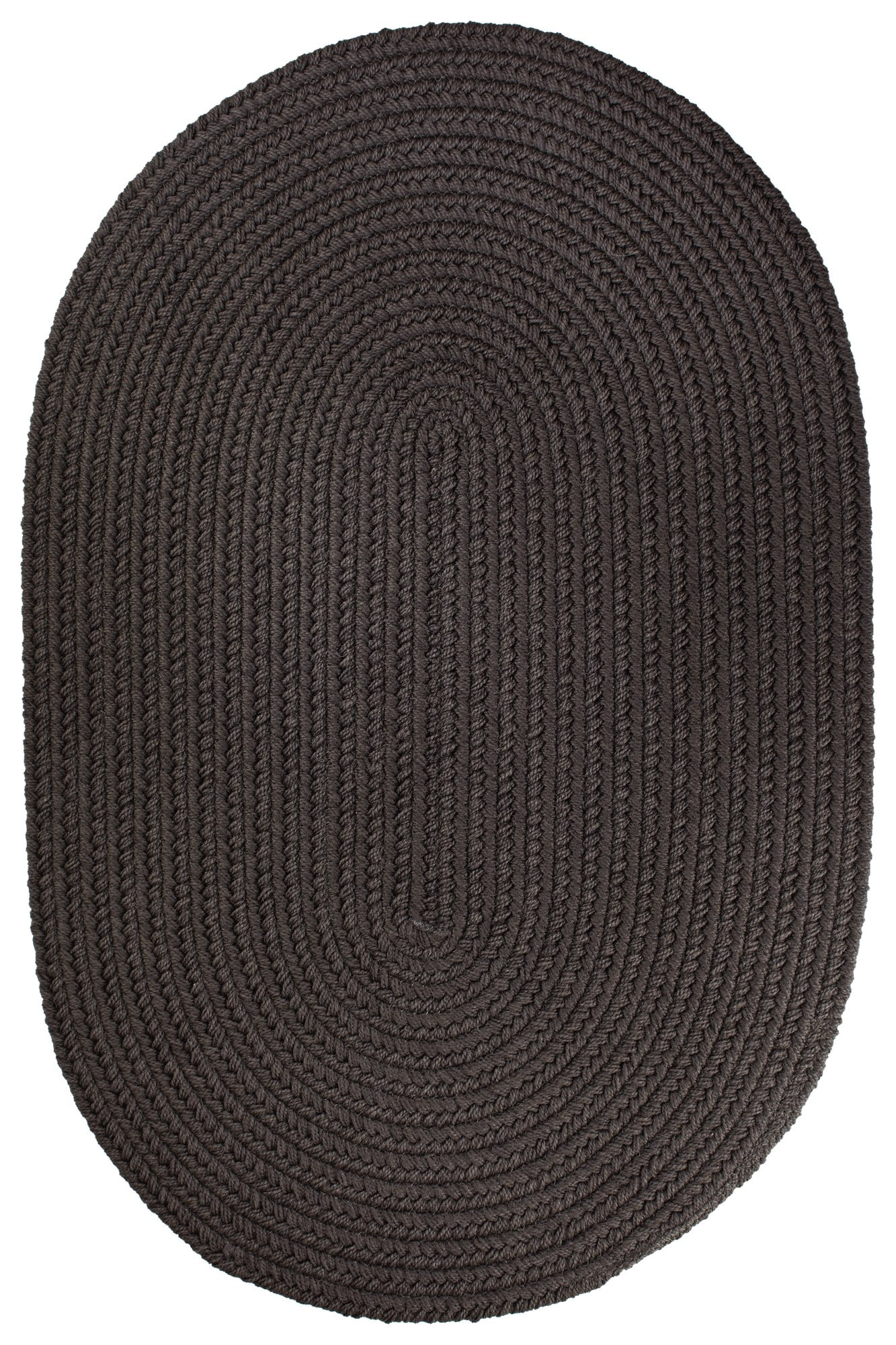 Indoor/Outdoor Solid Brown Area Rug, Braided Textured Design, 6Ft. X ...
