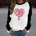 thumbnail image 1 of Meichang Sweatshirts pour Femmes Sweatshirt de la Saint-Valentin Femmes Sweatshirt Graphique Cœur Manches Longues Col Rond Pull de Vacances en Solde Cadeaux de la Saint-Valentin, 1 of 4
