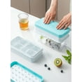 thumbnail image 3 of Ice Cube Trays for Freezer, 64 Nuggets Ice Cubes Molds, Silicone Ice Cube Trays with Lid, Ice Freezer Container, Spill-Resistant Removable Lid & Ice Scoop, for Whiskey,Cocktail, 3 of 3