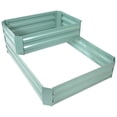 thumbnail image 1 of Sunnydaze 2-Tier Galvanized Steel Raised Garden Bed - 17.5" H - Green, 1 of 10