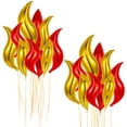 thumbnail image 1 of 20 globos de fuego de 24 pulgadas, decoraciones para fiesta de cumpleaños de bombero, suministros de fiesta de cumpleaños para camión de bomberos, fogata falsa para caza, 1 of 5