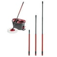 thumbnail image 6 of Red (A) $ Suitable for O-cedar/Vileda rotating mop rod three-section telescopic mop rod 48 inches, 6 of 8