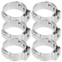 NUOLUX Crimp Hose Clamps Stainless Steel Tubing Fittings 50Set 1Inch