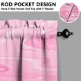 thumbnail image 3 of Abstract Oil Paiting Watercolor Kitchen Curtains - Vintage Tier Cafe Curtains for Bathroom Living RV Rod Pocket Window Drapes 36 Inch 2 Panels Set 28"x36" Window Treatment Tiers, 3 of 4