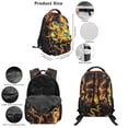 thumbnail image 3 of Jeiento Lightning Turtle Backpack Set of 5 Cool 17 Inch Adjustable Padded Straps Backpack with Lunch Box Pencil Pouch for 9-12 Years Old Kids Middle School School Supply Set, 3 of 8