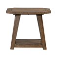 thumbnail image 2 of Liberty Furniture 3 Piece Set - Octagonal Cocktail Table, 2 Octagonal End Tables - Amber Brown Oak, 2 of 10