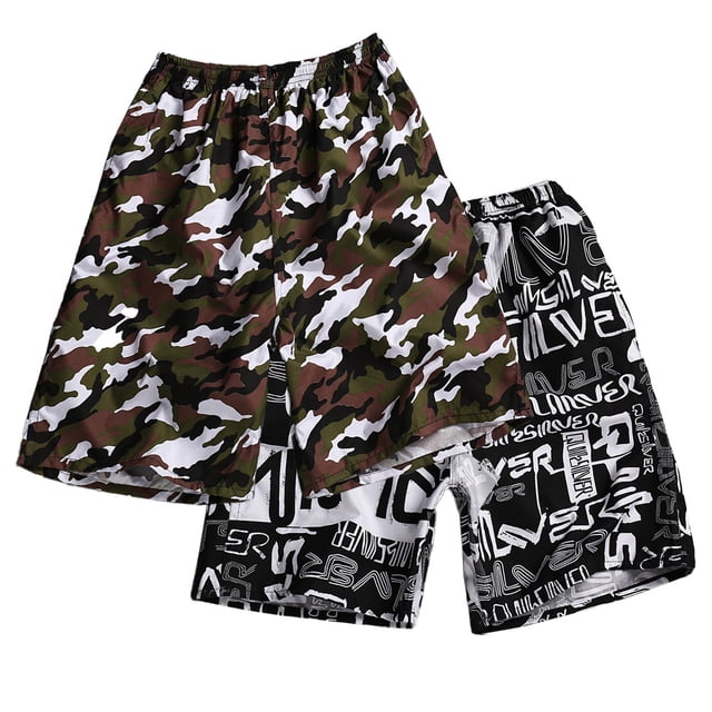 2 uds. De bañadores para hombre, pantalones cortos de secado rápido, traje de baño para playa, fitness de verano MFZFUKR BST3005339-1