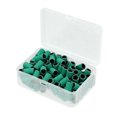 thumbnail image 1 of gangas Ãºnicas 100 piezas 80 grano brocas para uÃ±as bandas de lijado gel removedor de esmalte para herramientas elÃ©ctricas para uÃ±as verde Unique Bargains lijadoras de tambor, 1 of 8