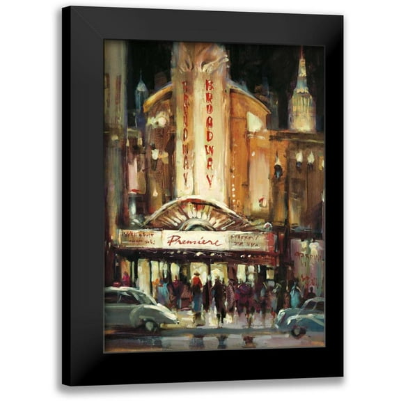 Heighton, Brent 11x14 Black Modern Framed Museum Art Print Titled - Broadway Premiere