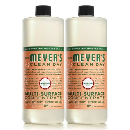 Mrs. Meyer’s Clean Day Multi-Surface Cleaner Concentrate, Geranium Scent, 32 Ounce Bottle