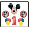 Disney Mickey Mouse Clubhouse First Birthday Happy Birthday Balloon Set Party Decoration