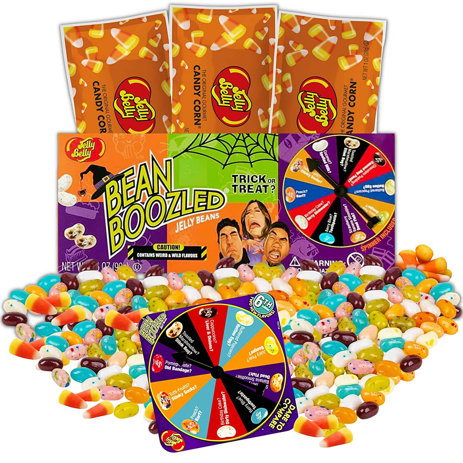Bean Boozled 6th Edition Jelly Beans Game and Candy Corn Single Serving