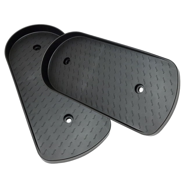 2 piezas de pedales para step de escalera, accesorios universales para equipos de fitness, pedales antideslizantes para ejercicios de oficina. Negro