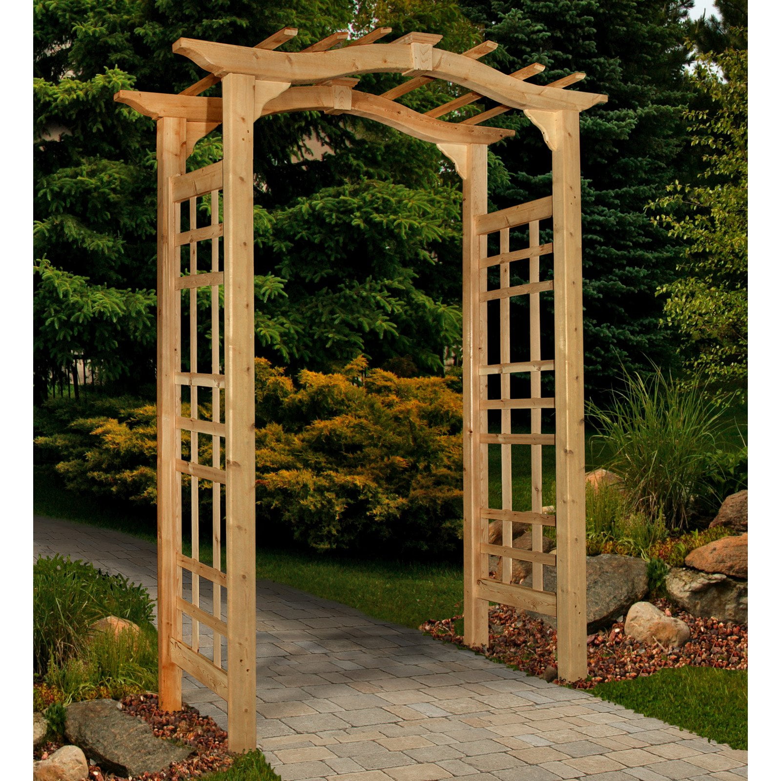 New England Arbors Westwood Arch Arbor by New England Arbors