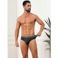 thumbnail image 2 of DARING DIVA Men's Solid Elastic Waist Smooth Soft Breathable Sports Underwear 34 Black, 2 of 6