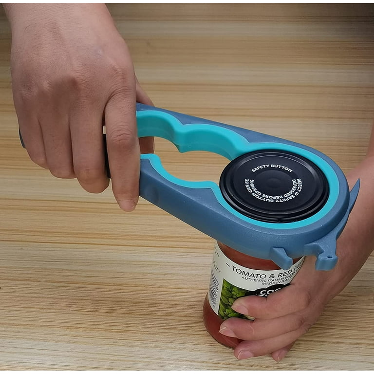 TXV Mart 6 in 1 Multi Opener Jar Bottle Can Opener for Weak Hands, Non-Slip, Easy Grip for Seniors and Arthritic Hands