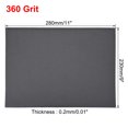 thumbnail image 3 of Uxcell 360 Grits Waterproof Sandpaper Wet Dry Sand Paper Wood Furniture Finishing Silicone Grey 5pcs, 3 of 5