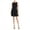 black, variant on Aqua Womens Ponte Fit & Flare Dress, Black, Small