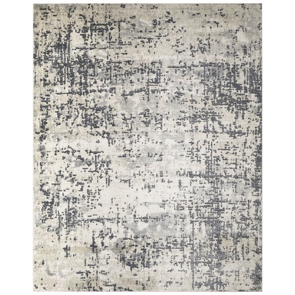 Nourison Concerto 7'10" x 9'10" Ivory Grey Modern Indoor Rug