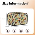 thumbnail image 4 of KLL Different Kind Of Guitars Print 2 Slice Toaster Dust Covers Kitchen Small Appliance Cover with 2 Pockets,Can hold Jam Spreader Knife & Toaster Tongs (11.4 x 7.9 x 7.5), 4 of 6