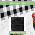 thumbnail image 4 of Outdoor TV Cover 40 to 43 Inches, Farm Animal Rooster Black White Buffalo Plaid Country Waterproof and Weatherproof TV Cover with Remote Control Pocket, Flat Screen TV Cover Protector for Outside TV, 4 of 6