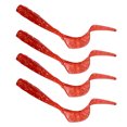 thumbnail image 3 of Uds señuelo de pesca gusano olor a Camarón Artificial con sal Jig Wobbler cebo de silicona largo Swimbait rojo, 3 of 8