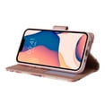 thumbnail image 6 of SaniMore for iPhone 14 6.1" 2022 Case, PU Leather Luxury Marble Flip Cover with Detachable Wrist Strap Card Slot Kickstand Shockproof Magnetic Buckle Protective Shell For iPhone 14, Rosegold, 6 of 8